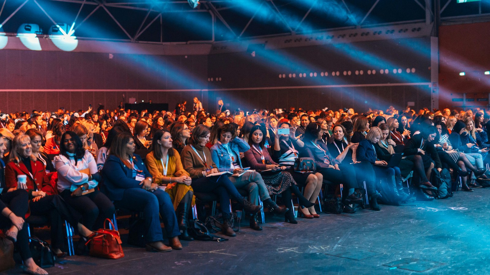 Large event hall audience