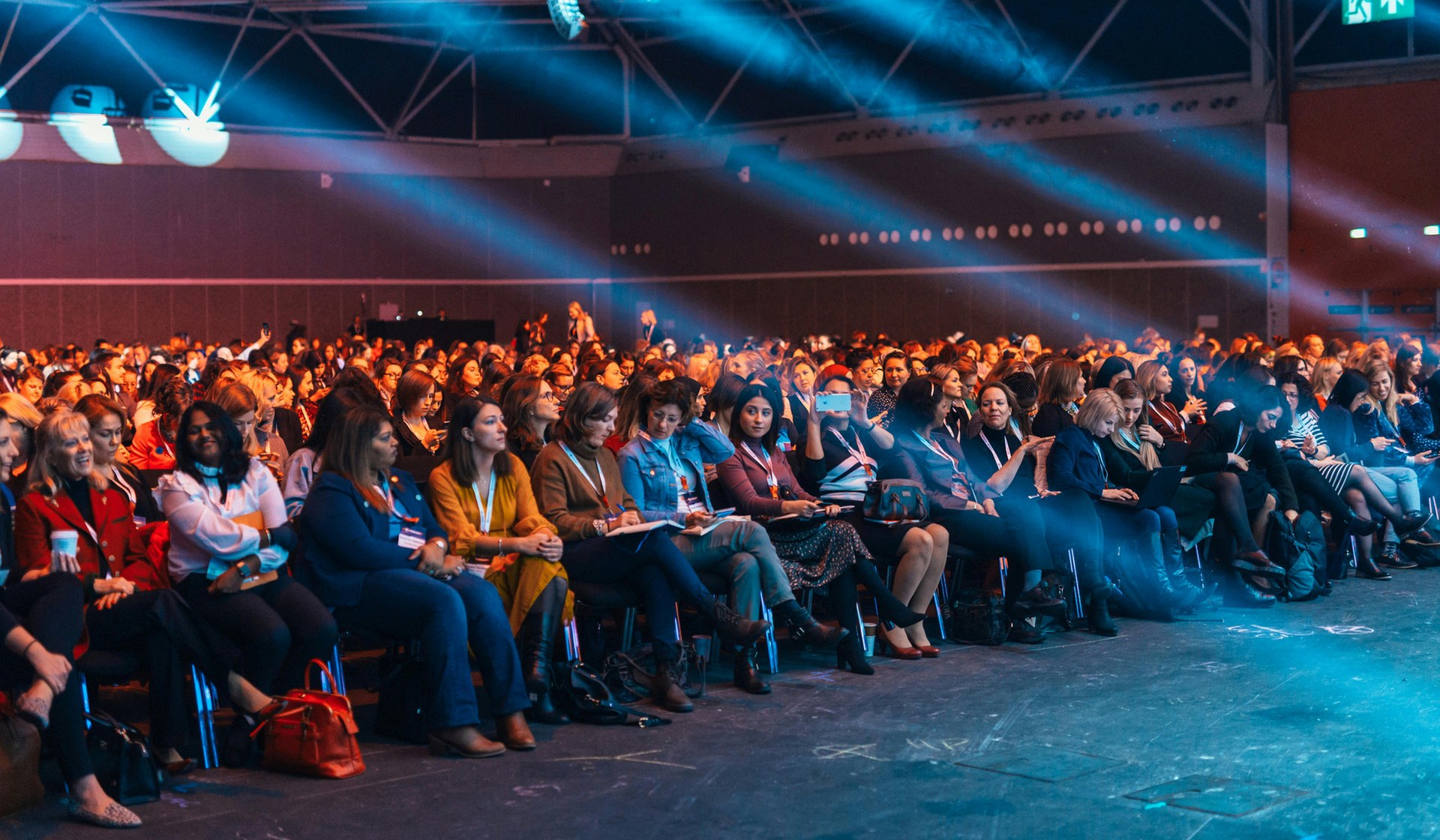 Professional audience at a convention event